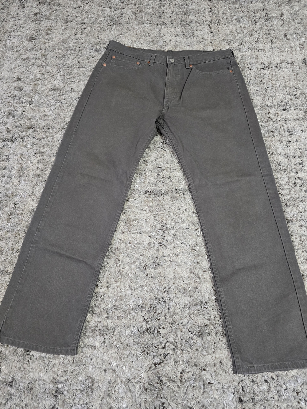 Levi's Men's Straight Fit Dark Gray Jeans